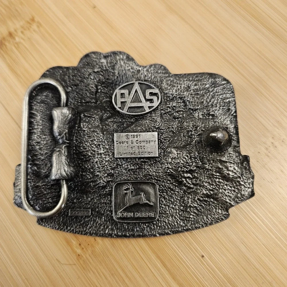 Vintage John Deer 1991 Uniting‎ Education & Industry in Agriculture Belt Buckle